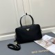 Prada New Classic Nylon Leather Lock Bag Diagonal Cross Handbag Size: 30 × 17.5 × 10 CM