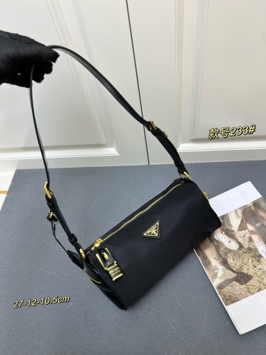 Prada New Classic Nylon Lock Shoulder Bag Size: 27x12x10.5 CM
