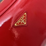 Prada New Classic Triangle Logo Cowhide Lock Diagonal Cross Handbag Size: 30 × 17.5 × 10 CM