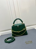 Louis Vuitton New Elegant Leather Flip Chain Handbag Size: 27 × 17 × 9CM