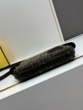 Fendi New Classic Deep Coffee Calf Cross Underarm Bag