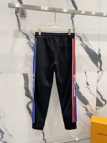 Moncler Couple New Classic Splicing Logo Letter Ribbon Casual Pants