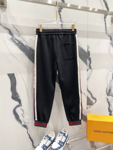 Gucci Unisex New Classic Double G Ribbon Casual Sports Pants