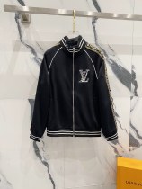 Louis Vuitton Couple's New Fashion Logo Jacquard Letter Ribbon Embroidered Coat