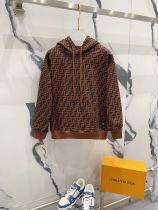Fendi New Classic Couple Classic Full Print FF Little Monster Hooded Casual Hoodie