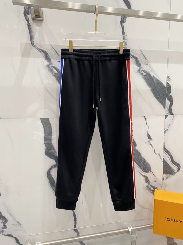 Moncler Couple New Classic Splicing Logo Letter Ribbon Casual Pants