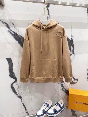 Burberry Unisex New Retro Patchwork Warhorse Casual Hoodie