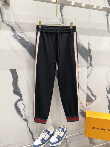 Gucci Unisex New Classic Double G Ribbon Casual Sports Pants