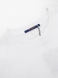Louis Vuitton New Classic Checkered Toothbrush Embroidered Logo Round Neck Short Sleeve T-shirt