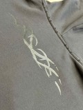 Balenciaga Couple's New Dragon Pattern Printed Double Headed Zipper Hooded Cardigan Sweatshirt