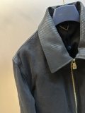 Louis Vuitton Classic Checkerboard Black Washed Collar Denim Dress