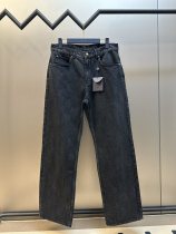Louis Vuitton New Classic Checkered Black Washed Jeans