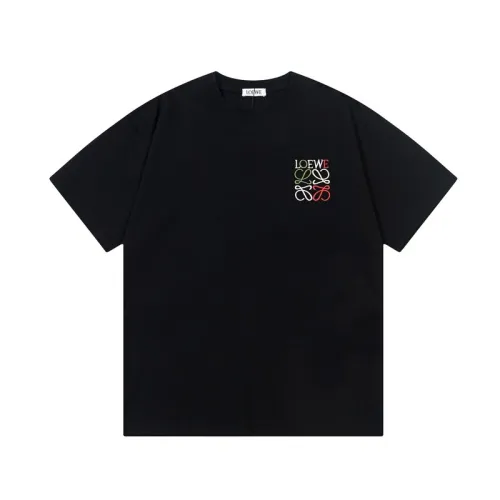 Loewe Classic Simple Embroidered Logo Round Neck Short Sleeve T-shirt