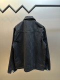 Louis Vuitton Classic Checkerboard Black Washed Collar Denim Dress