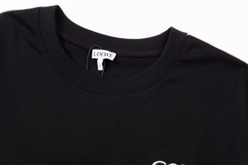 Loewe New Classic Ribbon Splicing Embroidered Logo Short Sleeve
