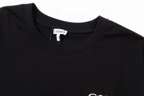 Loewe New Classic Ribbon Splicing Embroidered Logo Short Sleeve