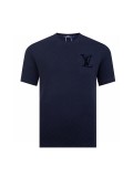 Louis Vuitton New Classic Checkered Toothbrush Embroidered Logo Round Neck Short Sleeve T-shirt