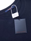 Louis Vuitton New Classic Checkered Toothbrush Embroidered Logo Round Neck Short Sleeve T-shirt