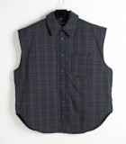 Balenciaga New Classic Washed Checkered Vest+Cotton Jacket