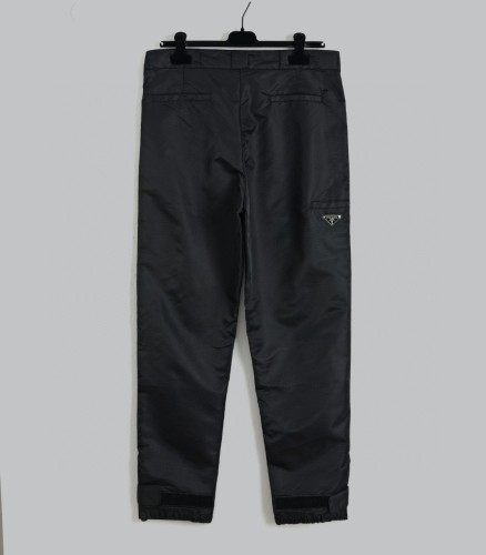 Prada New Classic Triangle Logo Stretch Fabric Pants