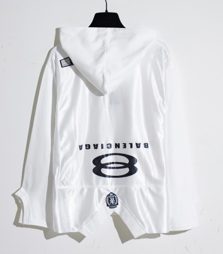 Balenciaga New High Street Asymmetric Embroidered Logo Long Sleeve T-shirt
