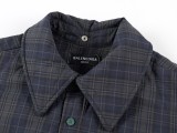 Balenciaga New Classic Washed Checkered Vest+Cotton Jacket