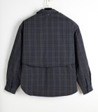 Balenciaga New Classic Washed Checkered Vest+Cotton Jacket