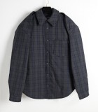 Balenciaga New Classic Washed Checkered Vest+Cotton Jacket