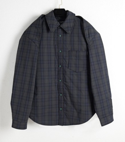 Balenciaga New Classic Washed Checkered Vest+Cotton Jacket