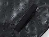 Louis Vuitton New Classic Embossed Sheepskin Splicing Wool Knitted Double Headed Zipper Jacket