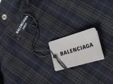 Balenciaga New Classic Washed Checkered Vest+Cotton Jacket