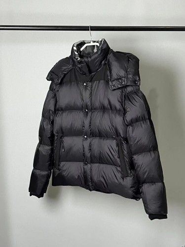 Burberry New Fashion Double Wear Hooded Short Down Jacket