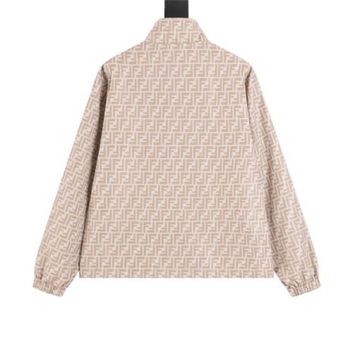 Fendi New Classic FF Double Sided Zipper Jacket Coat