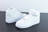 Louis Vuitton x NIke Air Force 1 Mid Unisex Sneakers Casual  Sports Board Shoes White