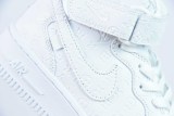 Louis Vuitton x NIke Air Force 1 Mid Unisex Sneakers Casual  Sports Board Shoes White