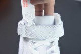 Louis Vuitton x NIke Air Force 1 Mid Unisex Sneakers Casual  Sports Board Shoes White