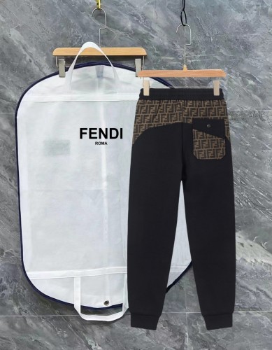 Fendi New Fashion FF Splicing Versatile Casual Pants