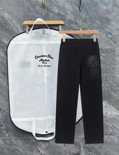 Dior New Fashion 3D Logo Versatile Casual Pants