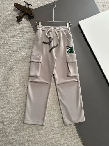 Loewe New Classic Velvet Thick Elastic Band Casual Pants