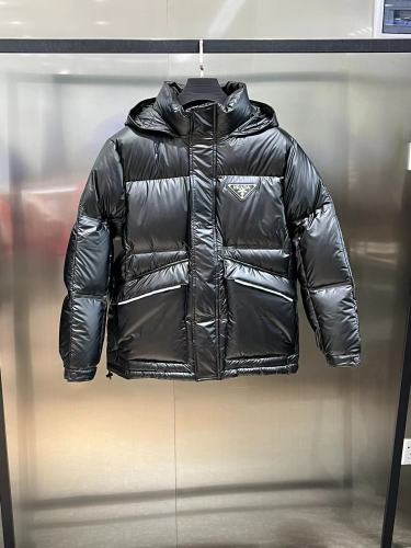 Prada New Classic Minimalist Business Hooded Down Jacket