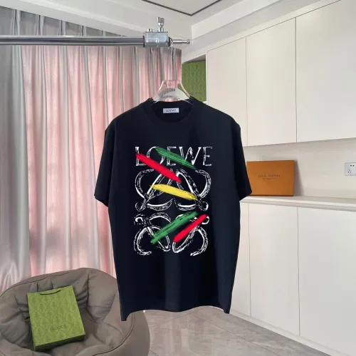 Loewe New Fashion Logo Printed Casual Short Sleeve Couple Loose and Versatile T-shirt