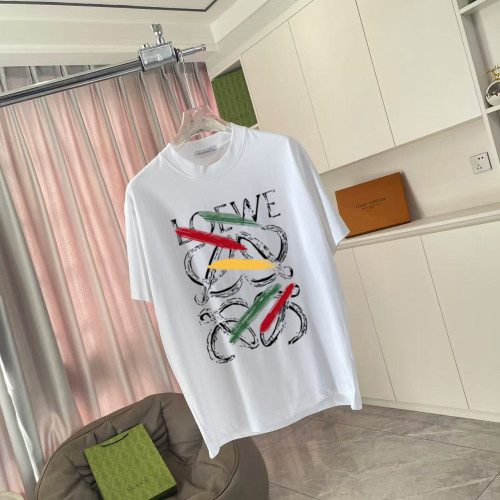 Loewe New Fashion Logo Printed Casual Short Sleeve Couple Loose and Versatile T-shirt