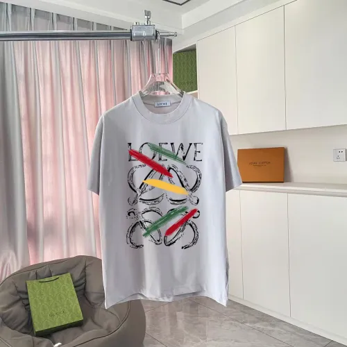 Loewe New Fashion Logo Printed Casual Short Sleeve Couple Loose and Versatile T-shirt