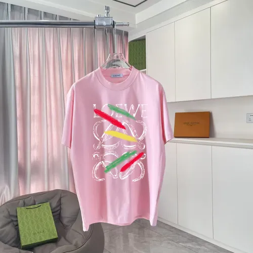 Loewe New Fashion Logo Printed Casual Short Sleeve Couple Loose and Versatile T-shirt