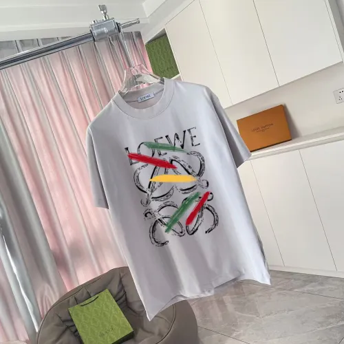 Loewe New Fashion Logo Printed Casual Short Sleeve Couple Loose and Versatile T-shirt