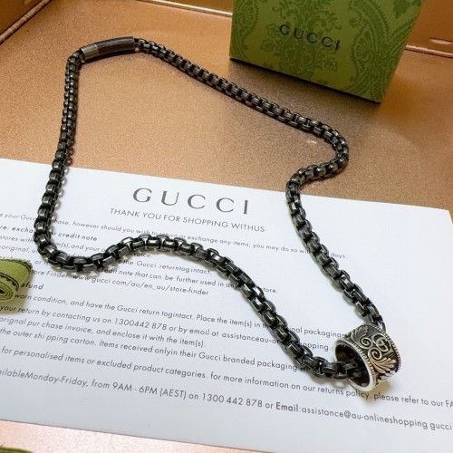 Gucci Couple New Classic Retro Double G Necklace