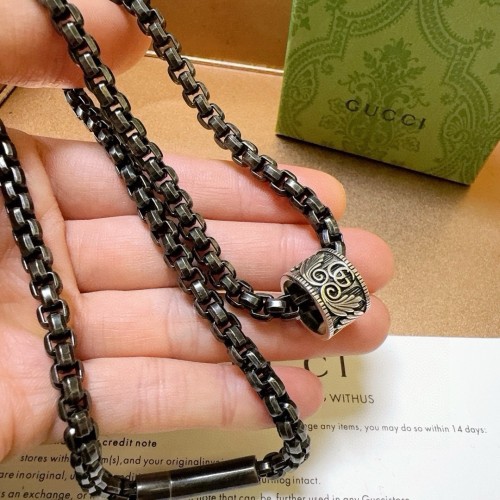 Gucci Couple New Classic Retro Double G Necklace