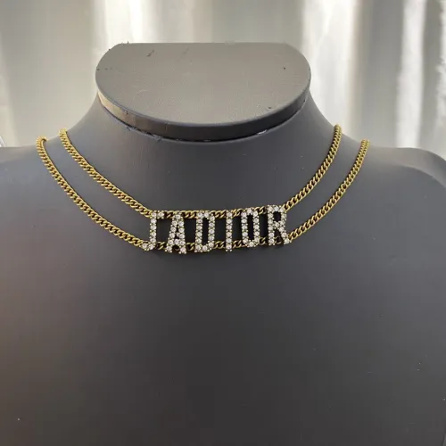 Dior New Classic Vintage Diamond Set Clavicle Necklace