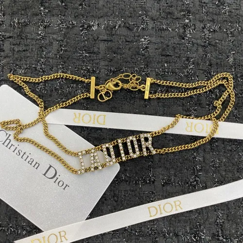 Dior New Classic Vintage Diamond Set Clavicle Necklace