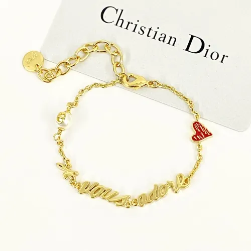 Dior New Fashion Red Enamel Graffiti Love Bracelet